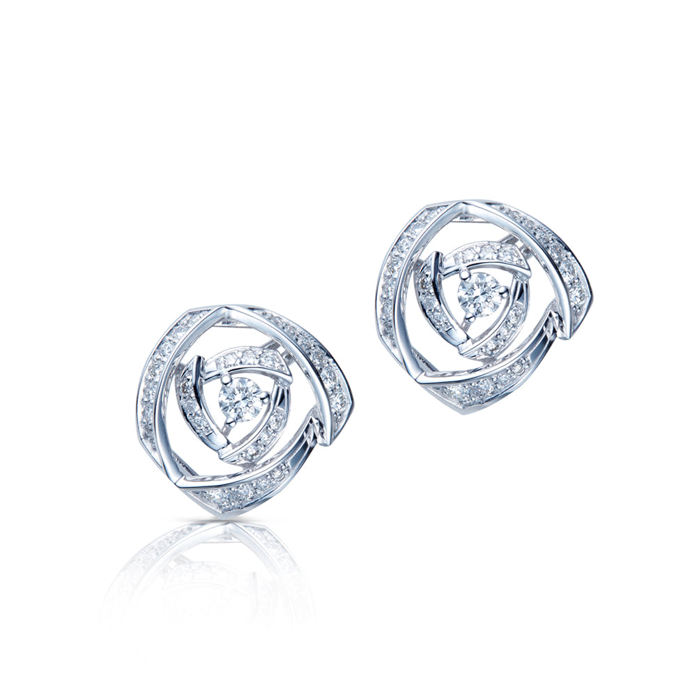 만델리나 다이아몬드 18K 귀걸이 (총0.65ct)